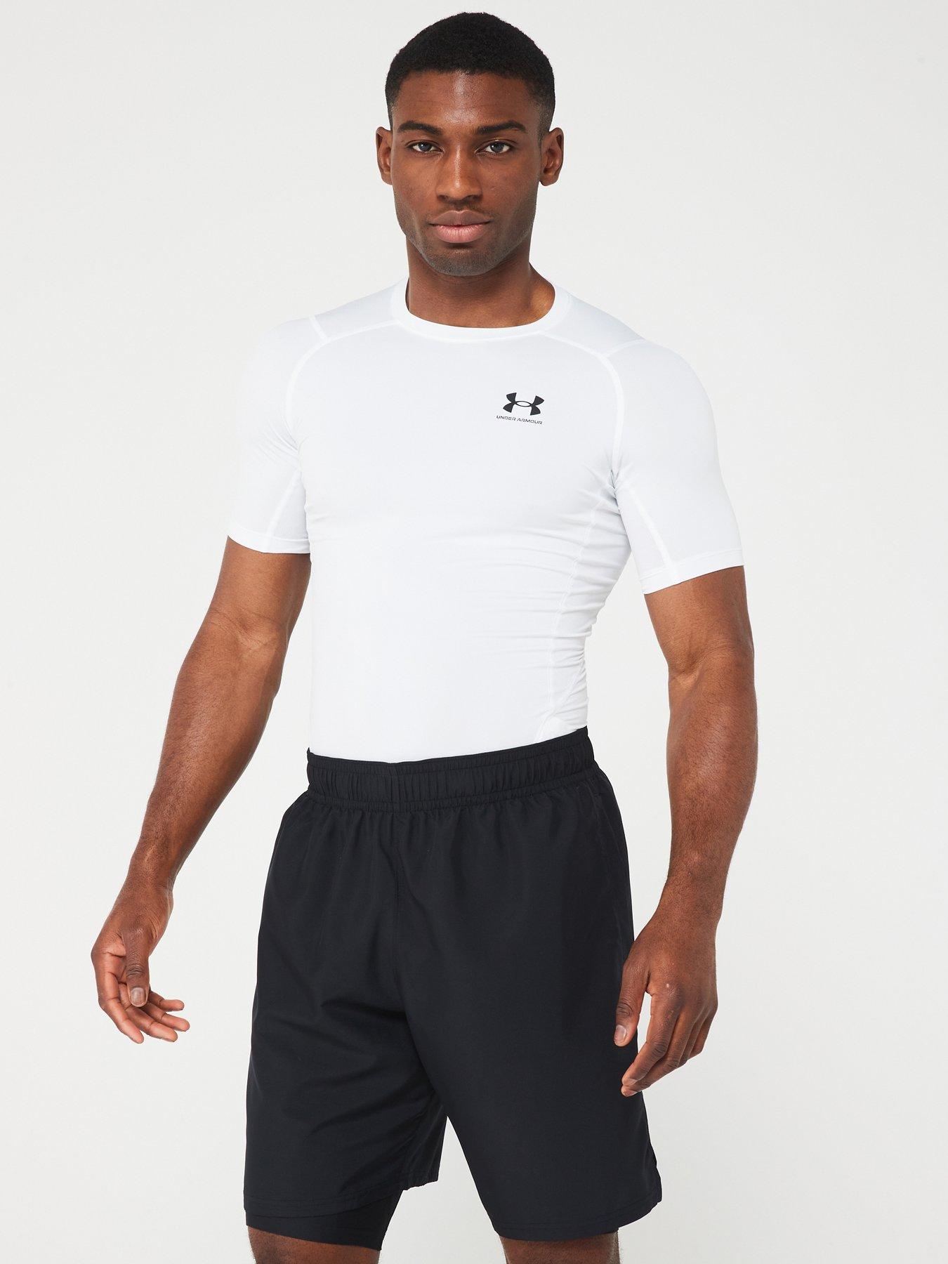UNDER ARMOUR Heat Gear Armour Comp T-shirt - White/Black
