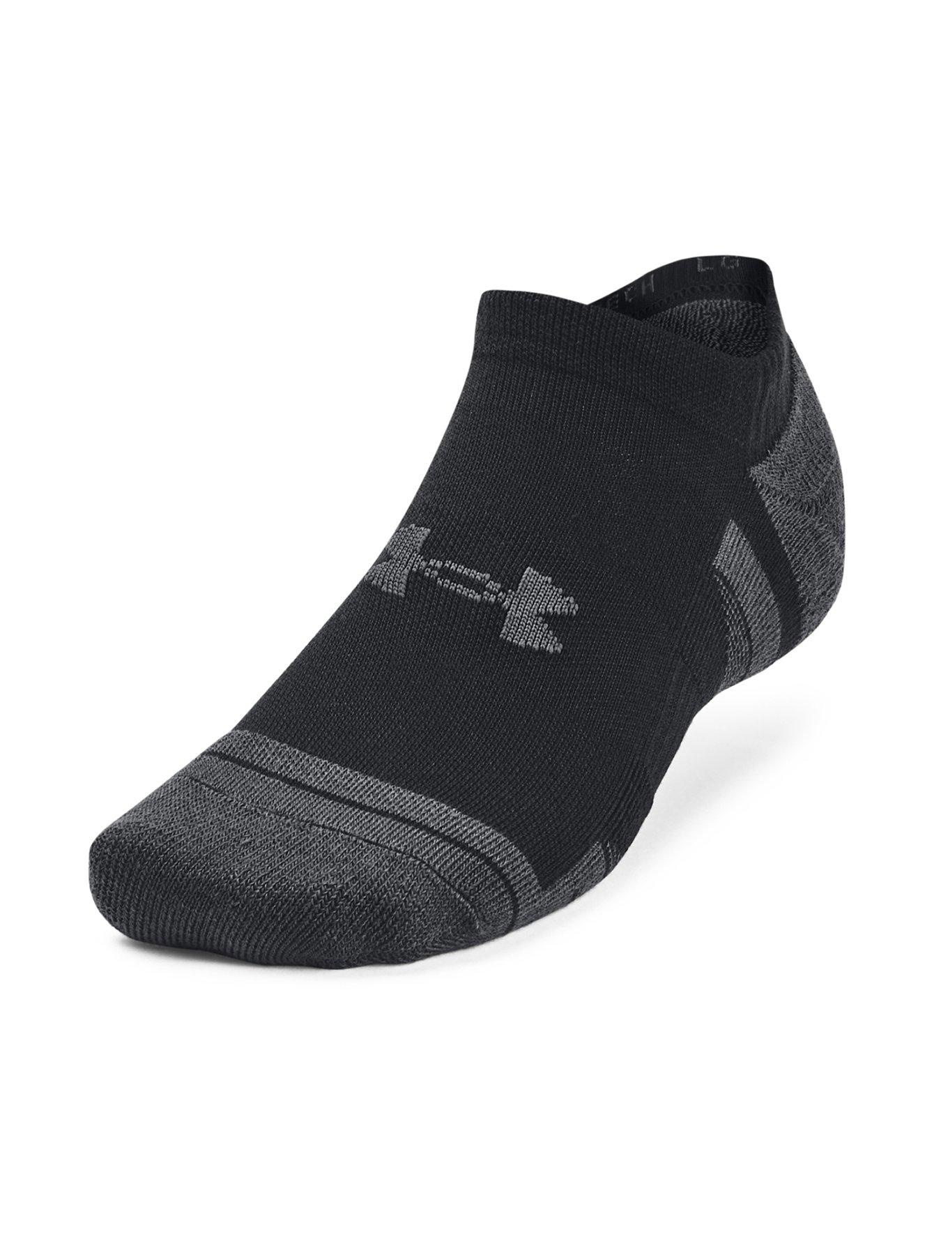 undefined Performance Tech 3pk No Show Socks - Black