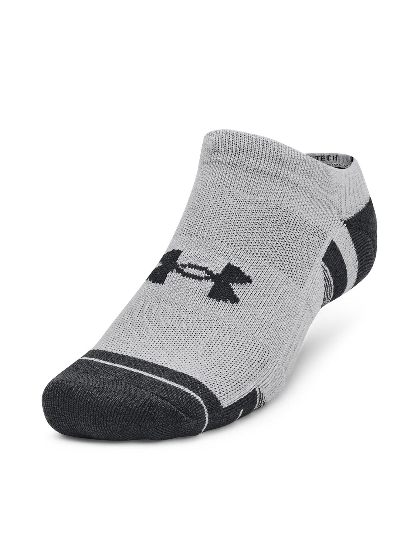 undefined Performance Tech 3pk No Show Socks - Grey