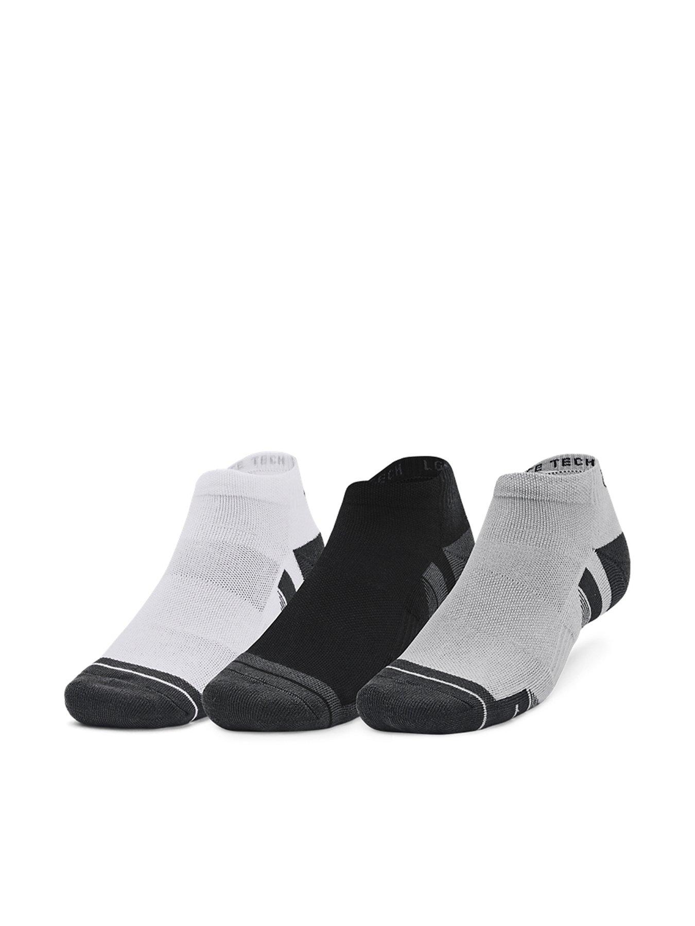 UNDER ARMOUR Performance Tech 3pk Low Tab Socks - Grey