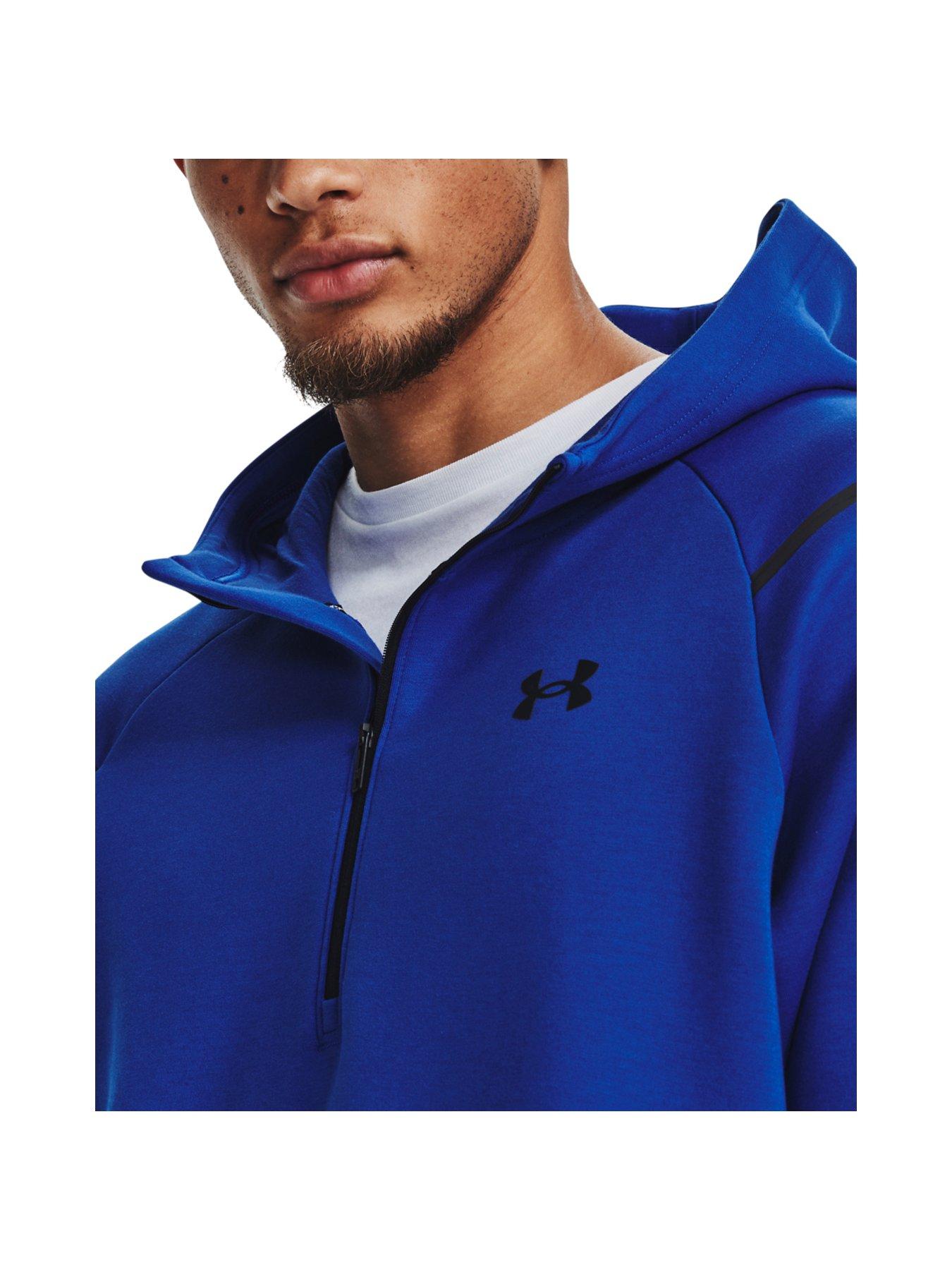 UNDER ARMOUR Mens Training Unstoppable Fleece Full Zip Hoodie - Khaki