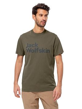 jack wolfskin essential logo t-shirt