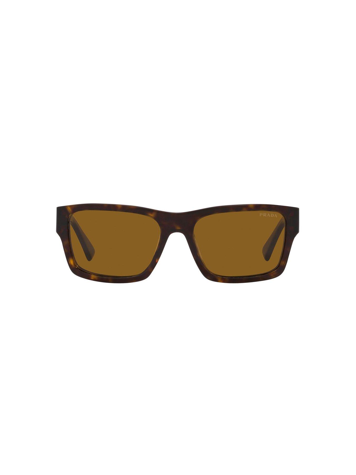 undefined Rectangle Acetate Sunglasses - Tortoise