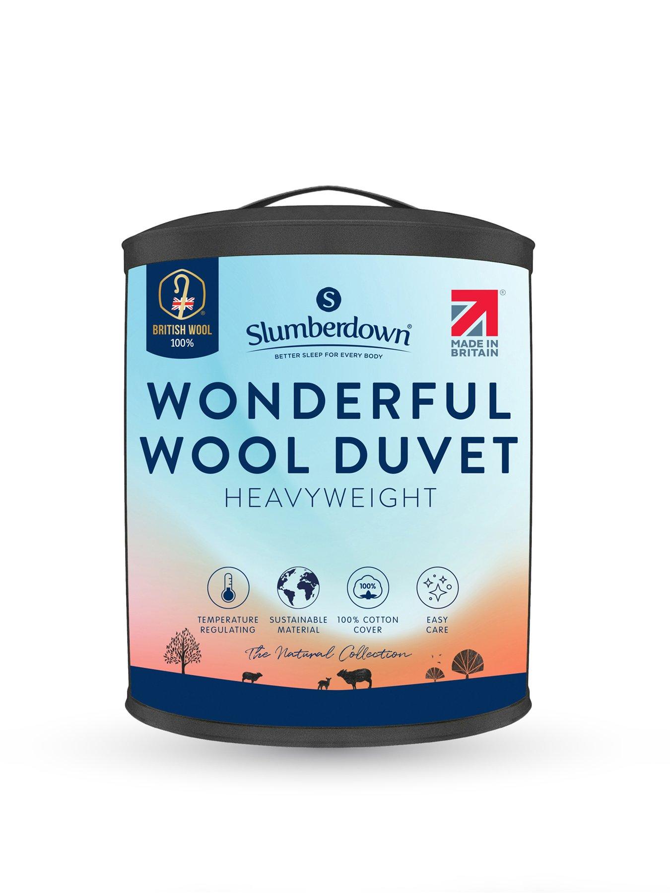 Slumberdown Wonderfully Wool Duvet - Heavyweight - White