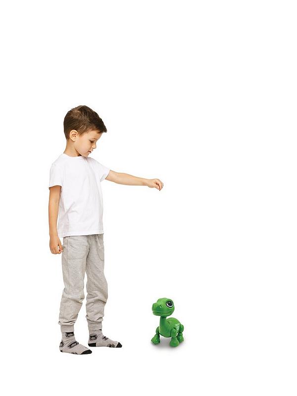 Image 6 of 7 of Lexibook Power Puppy Mini - Dinosaur robot with light and sound effects, hand clap command, voice repeat