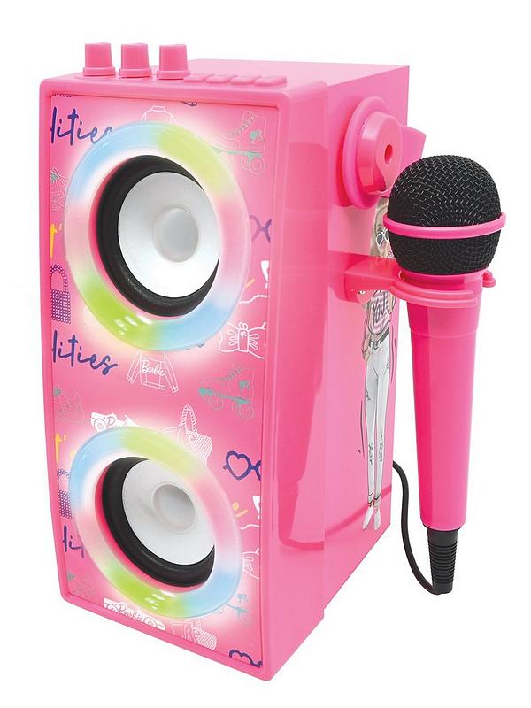 Image 3 of 7 of Barbie Trendy Portable Bluetooth Speaker with mic and amazing lights effects