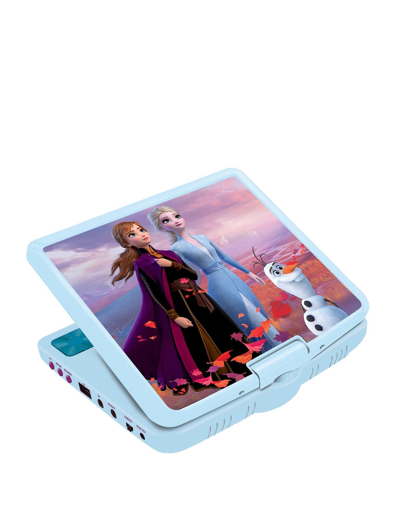 Image 2 of 6 of Disney Frozen Frozen Portable DVD Player 7", rotative screen with USB port and earphones