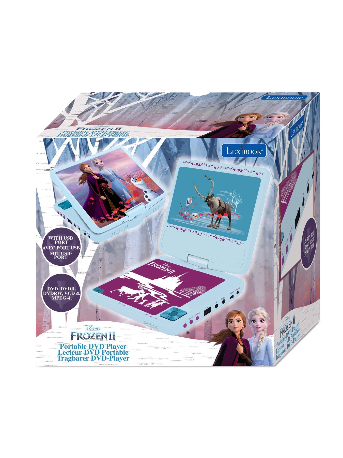 Image 4 of 6 of Disney Frozen Frozen Portable DVD Player 7", rotative screen with USB port and earphones