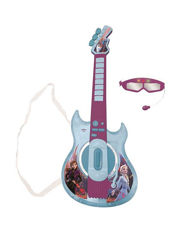 Image 2 of 6 of Disney Frozen Frozen Electronic Lighting Guitar with Mic in glasses shape