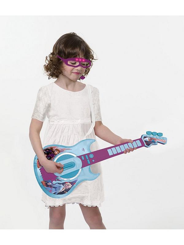 Image 6 of 6 of Disney Frozen Frozen Electronic Lighting Guitar with Mic in glasses shape