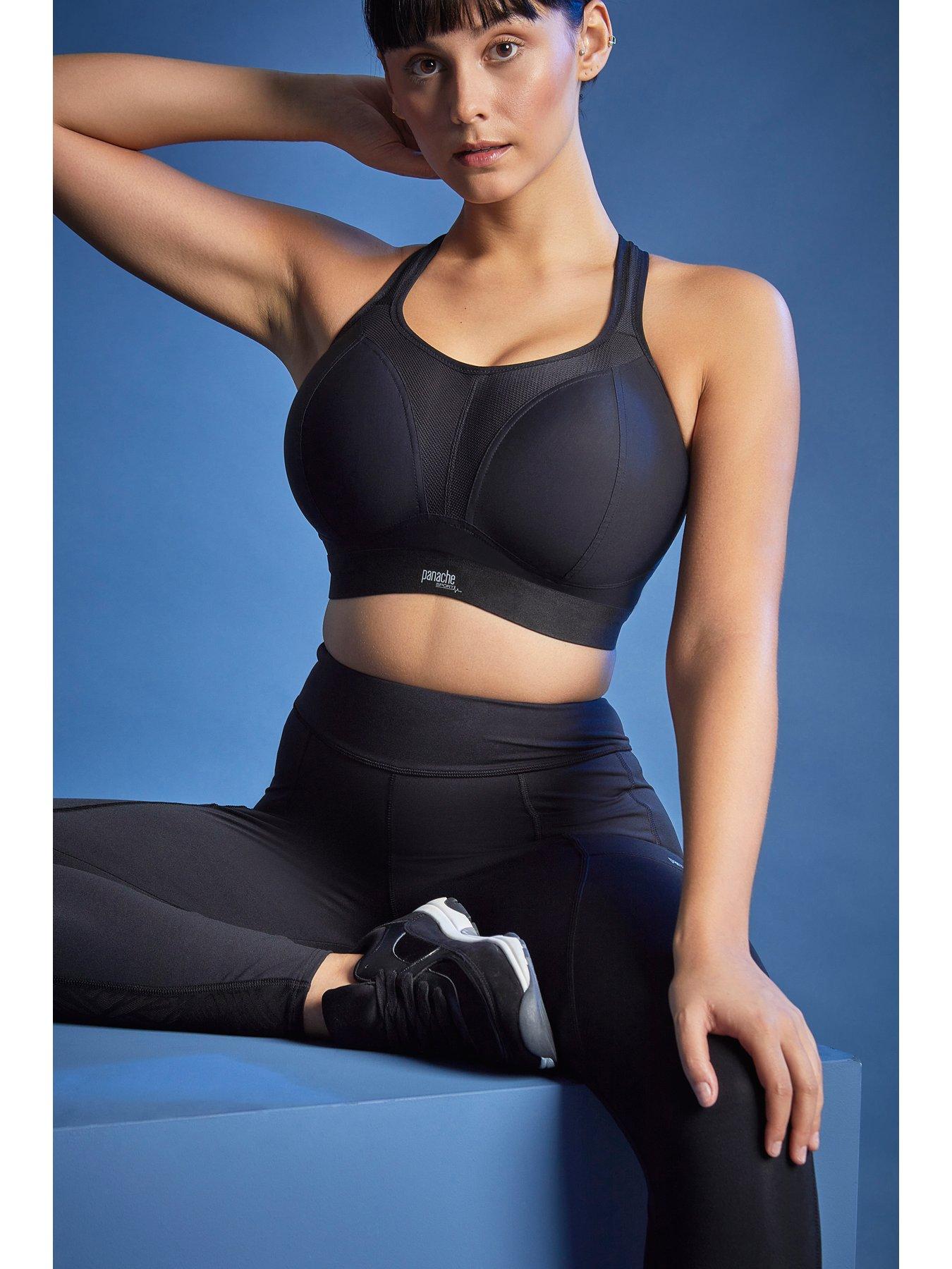 Sculptresse Non Padded Underwired Sports Bra - Charcoal Marle - Curvy