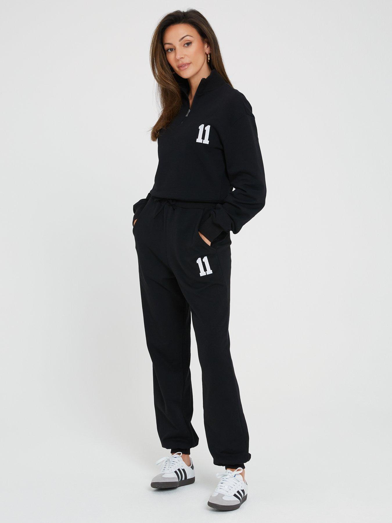 Michelle Keegan Tracksuit Joggers - Black