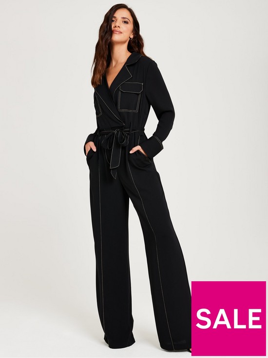 front image of lucy-mecklenburgh-x-v-by-verynbsputility-jumpsuit-black