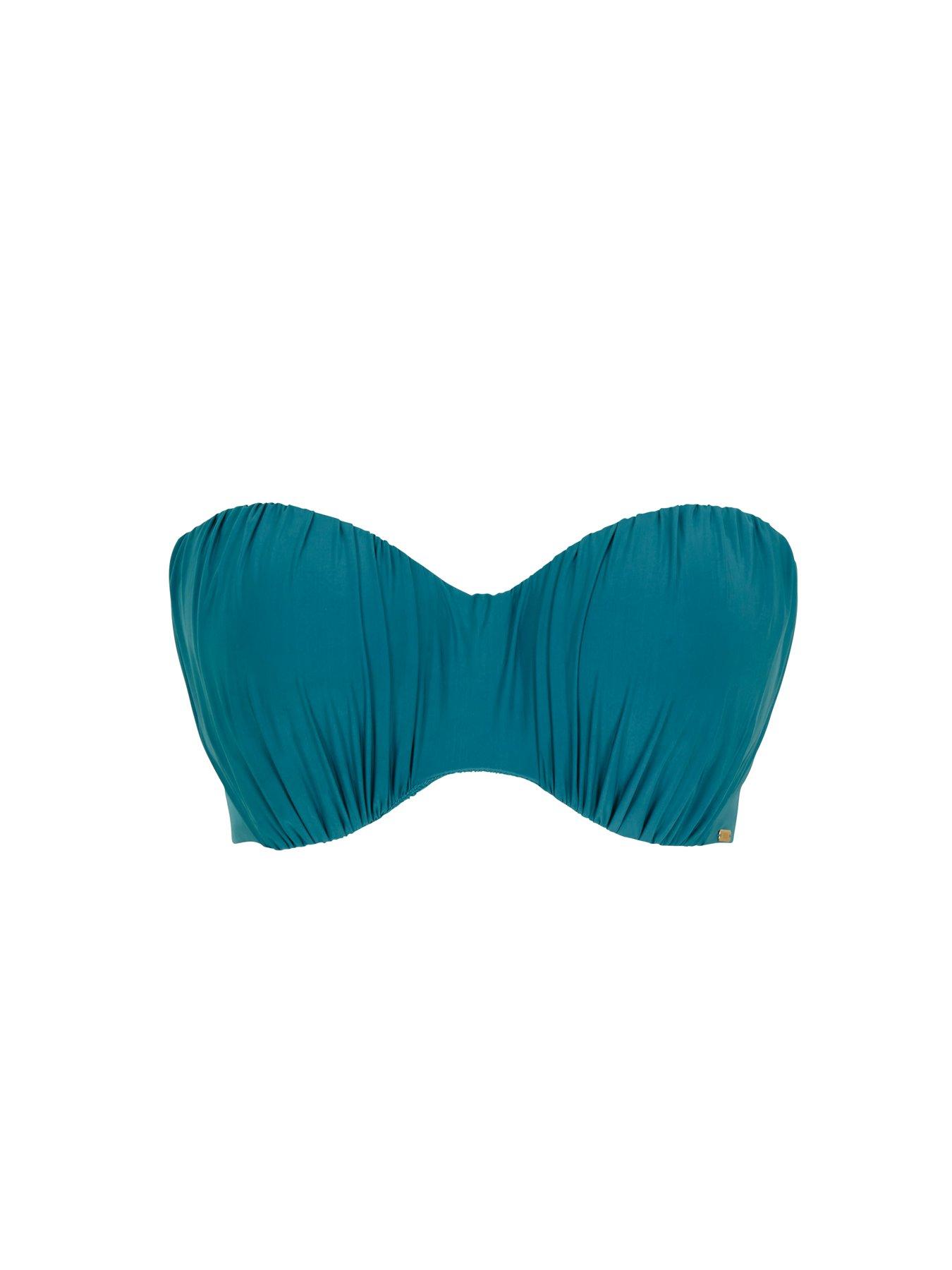 Image 5 of 6 of Panache Mykonos Bandeau Bikini - Blue