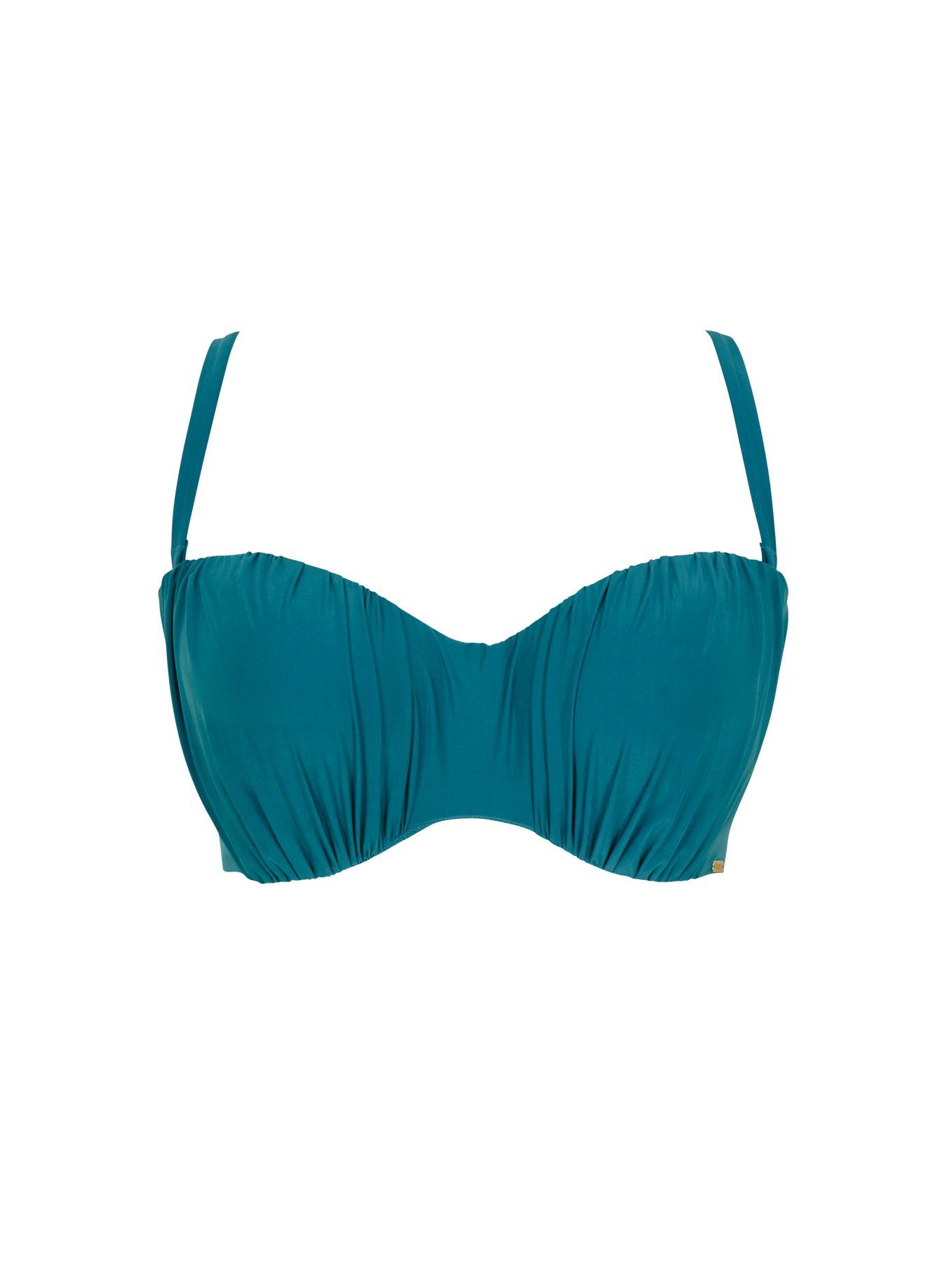 Image 6 of 6 of Panache Mykonos Bandeau Bikini - Blue