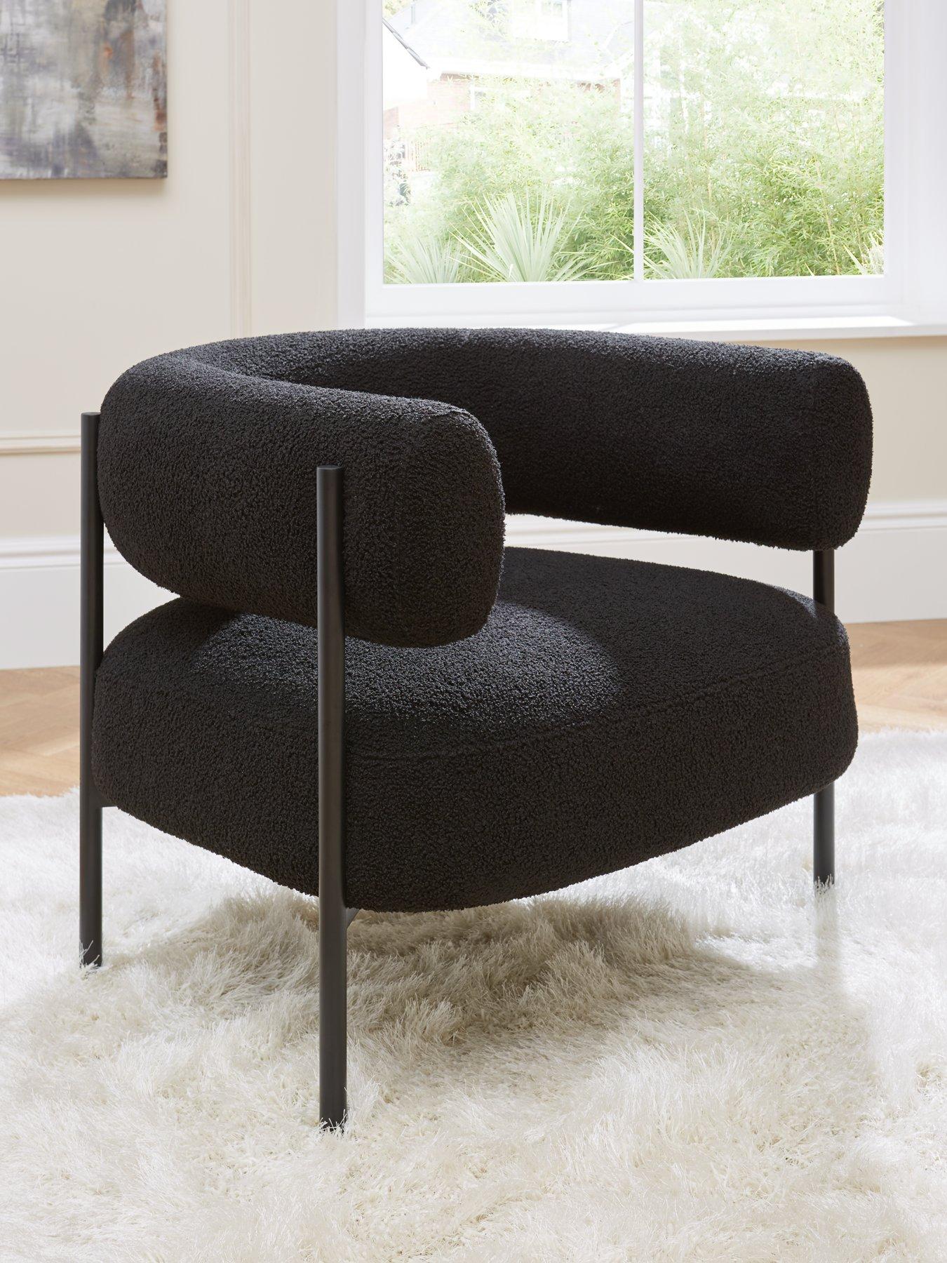 Dark accent chair sales