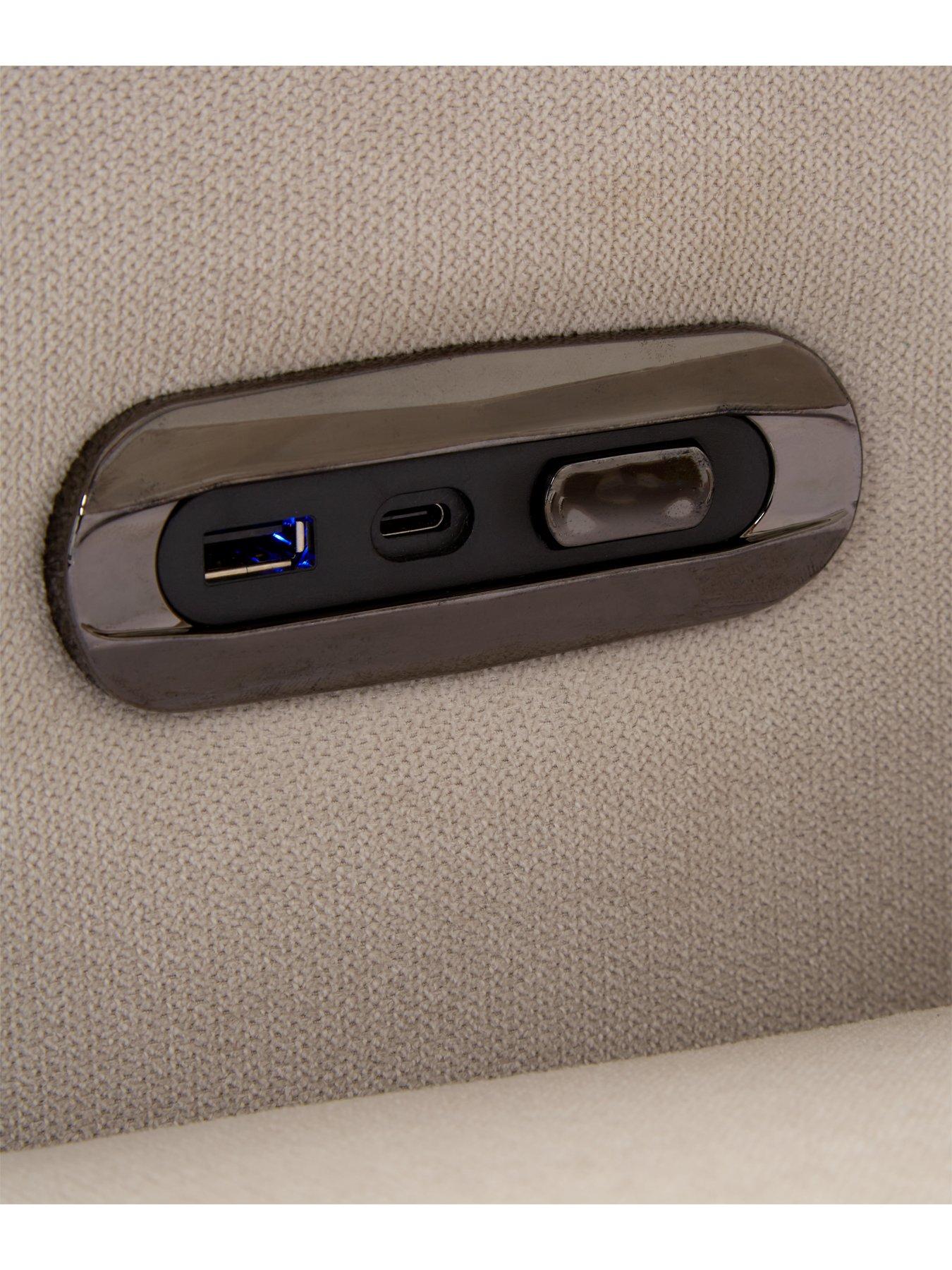 Image 5 of 6 of The Very Collection San Antonio Power Recliner Right Hand Corner Group with Charging Ports