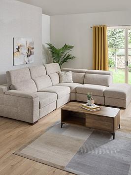 Product photograph of Very Home Detroit Recliner Rh Corner Group With Storage from very.co.uk