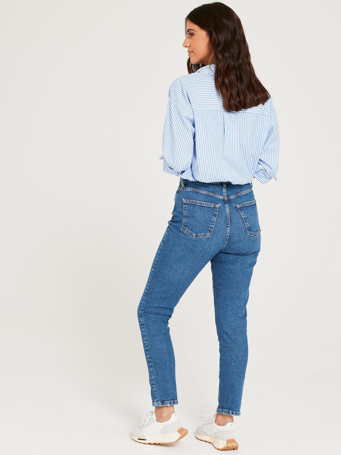 Lucy Mecklenburgh x V by Very Denim Slim Jeans - Blue | Very.co.uk