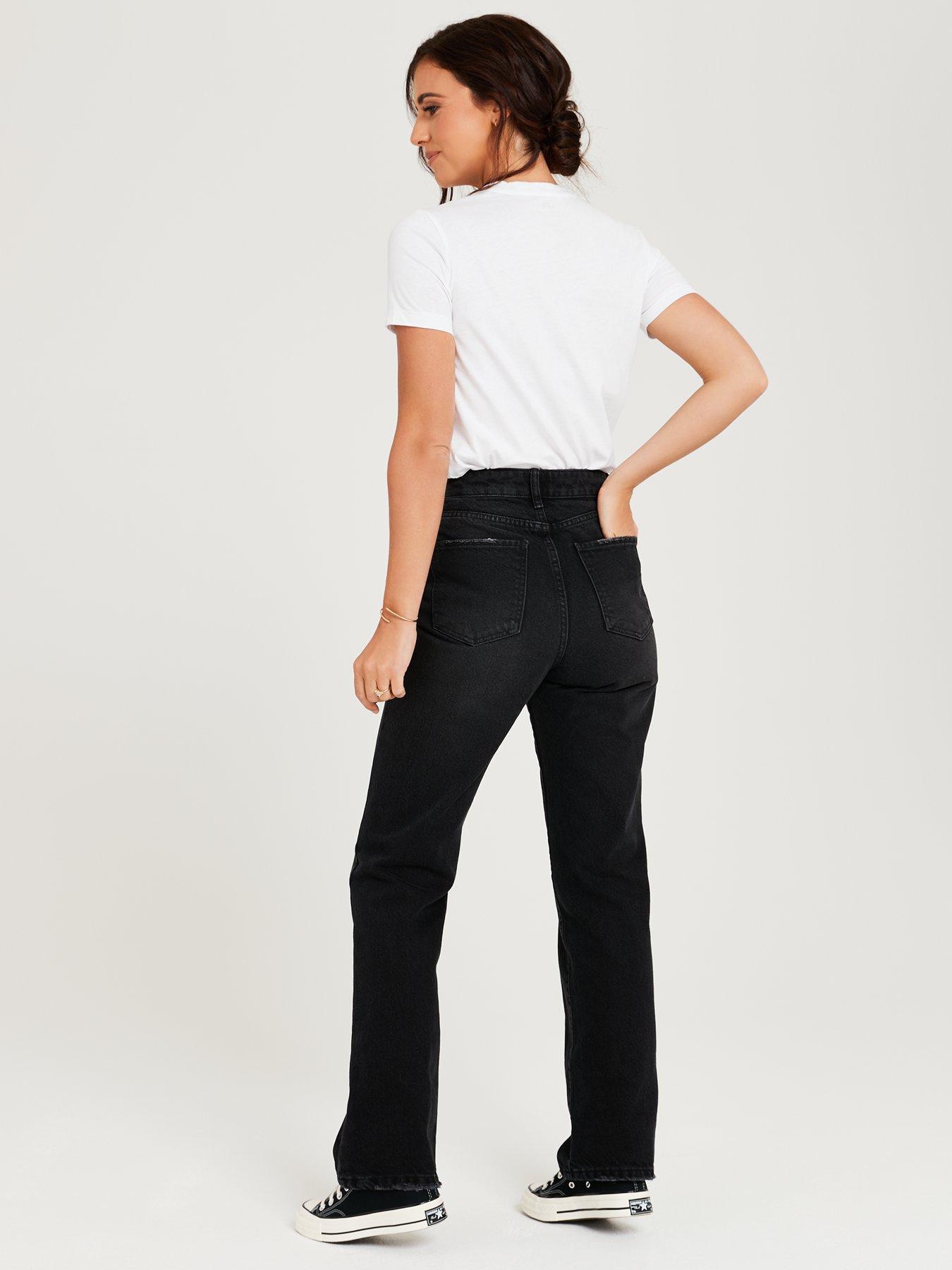 Black jeans best sale straight leg