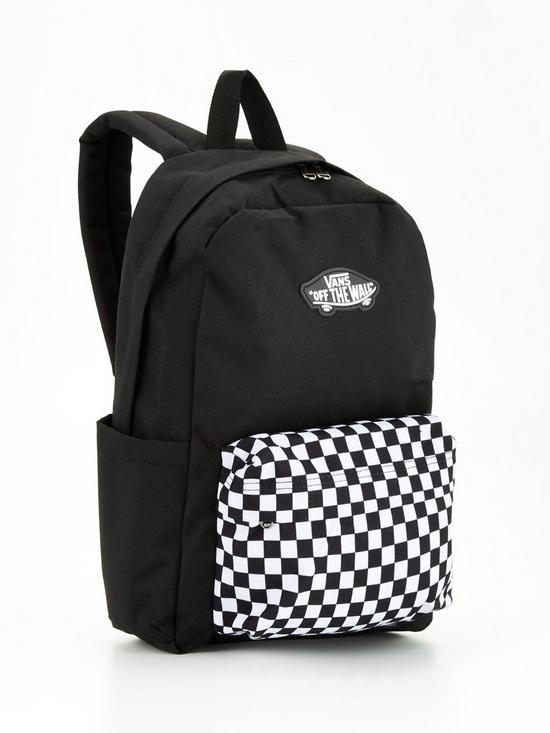 back image of vans-new-skool-backpack-checkerboard