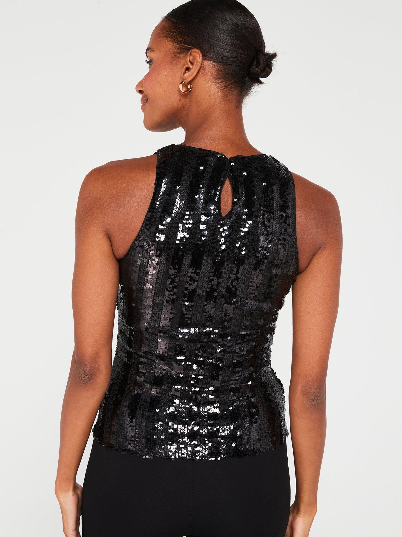 V by very store sequin top