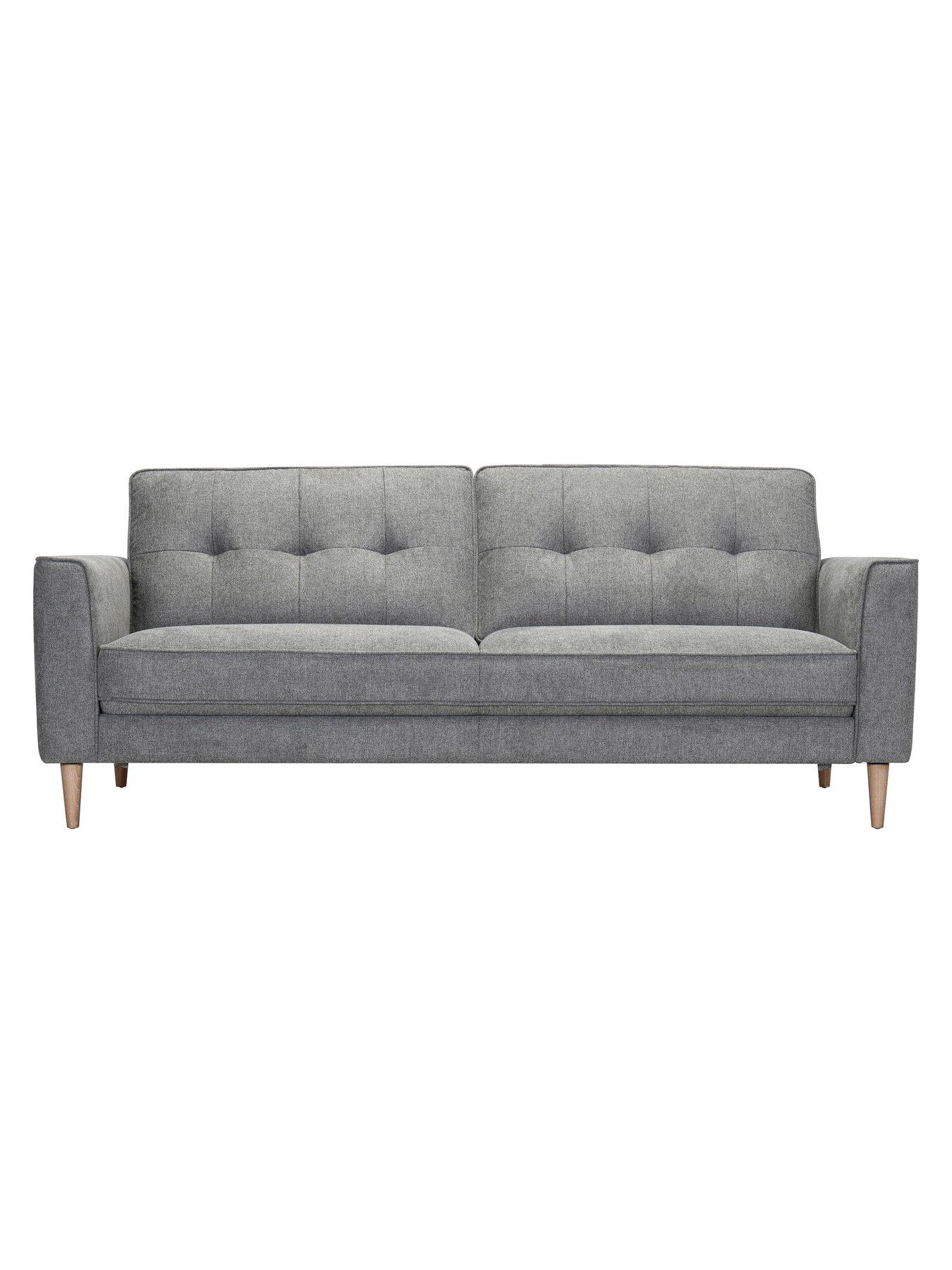 Product photograph of Oxford Fabric 3 Seater Sofa - Fsc Reg Certified from very.co.uk