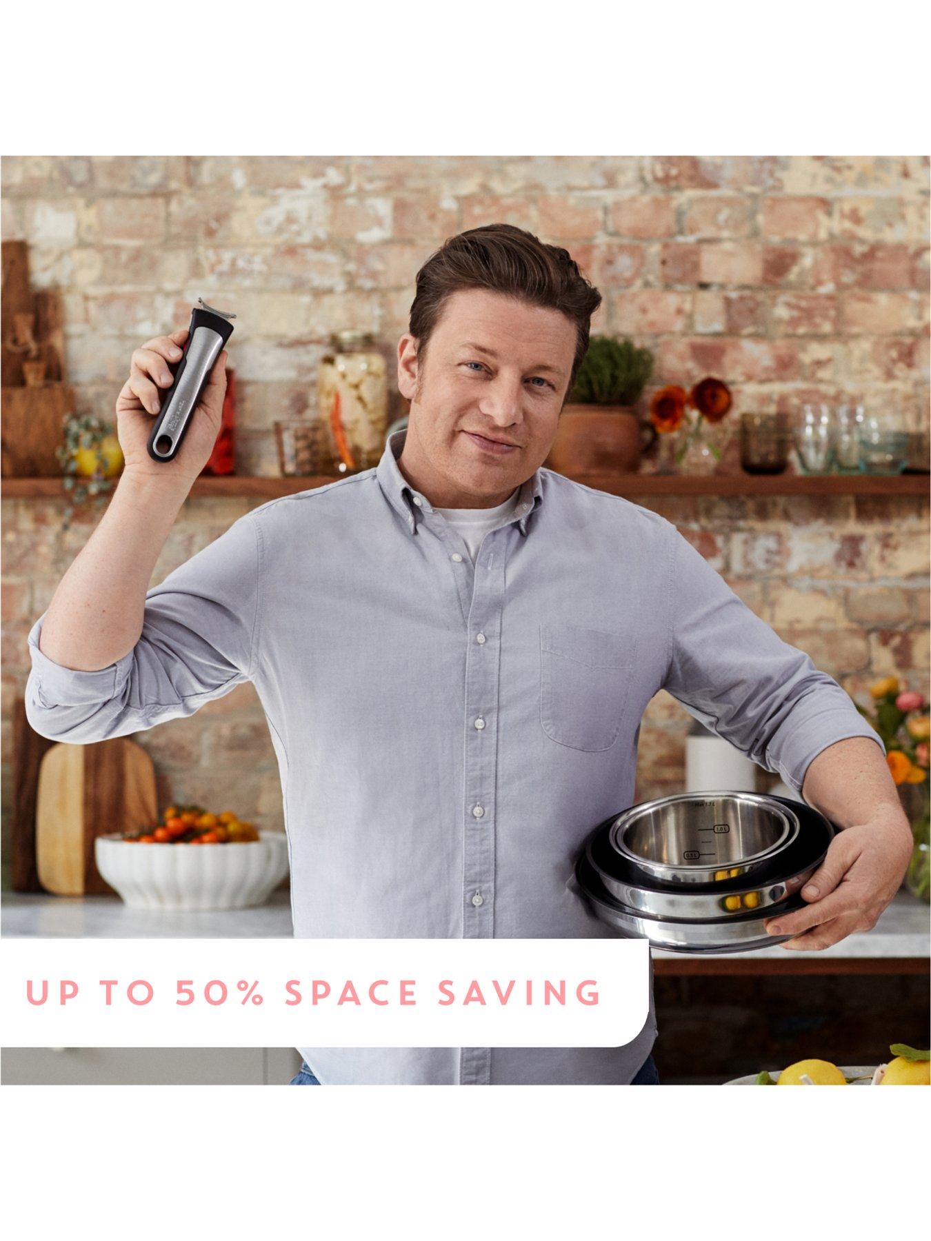 Image 2 of 7 of Tefal Jamie Oliver by Tefal Ingenio 9 Piece Removable Handle, Stackable Induction Compatible Pan Set