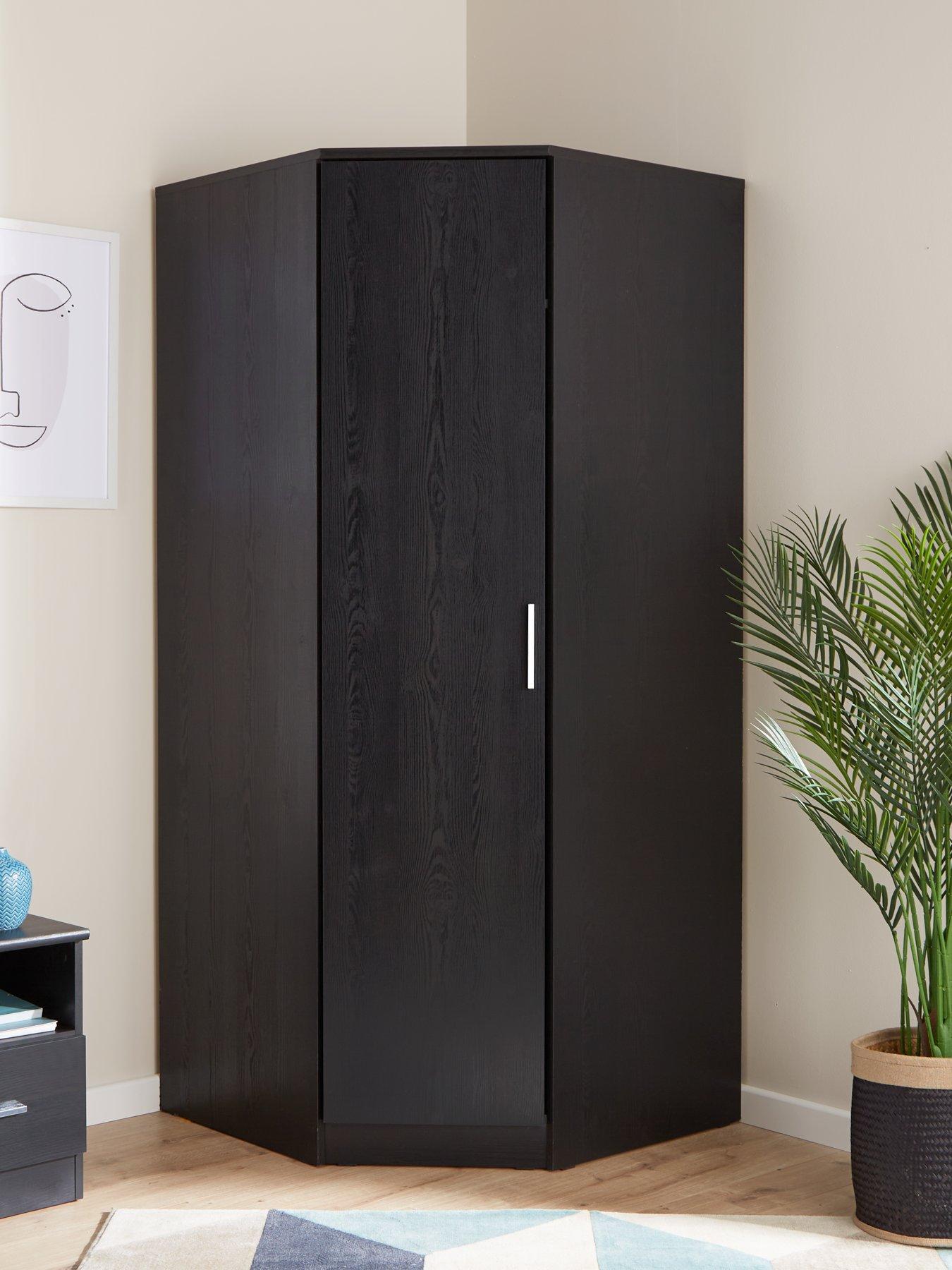 Very Home Panama Corner Wardrobe - Black - FSC® Certified