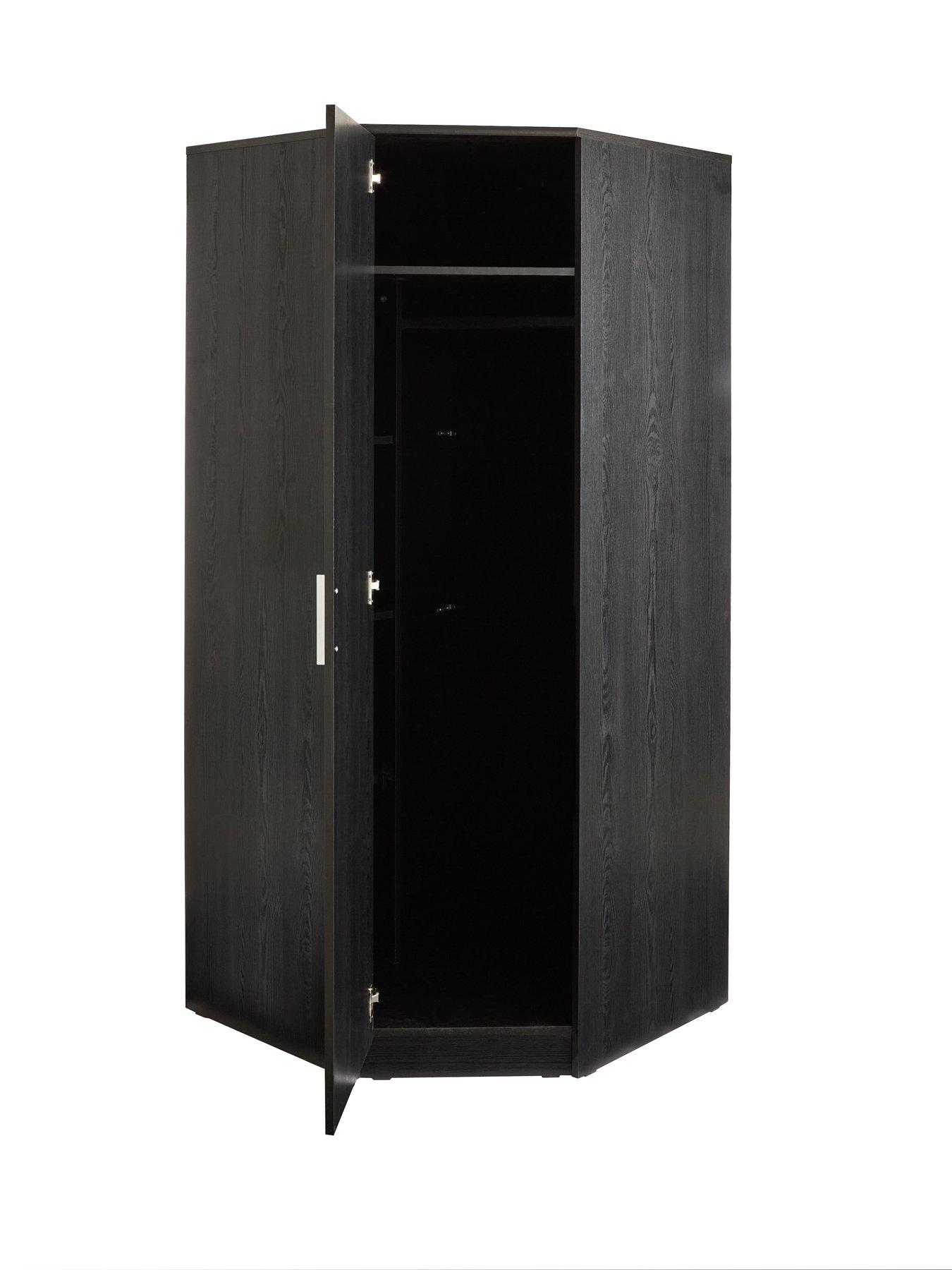 Image 4 of 7 of The Very Collection Panama Corner Wardrobe - Black&nbsp;- FSC&reg; Certified