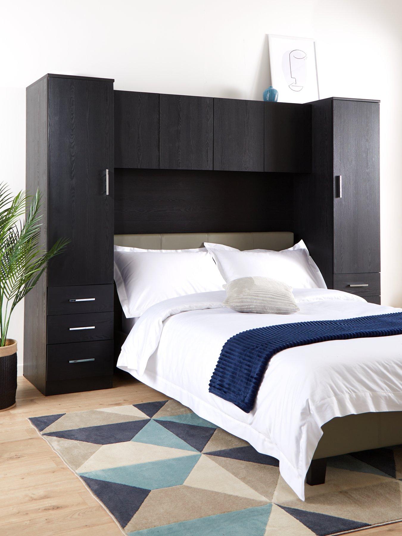 Product photograph of Everyday Panama Overbed Wardrobe - Black - Fsc Reg Certified from very.co.uk