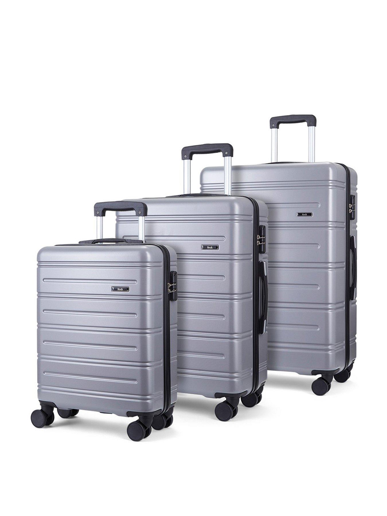 Rock Luggage Lisbon 3 Pc Set Grey