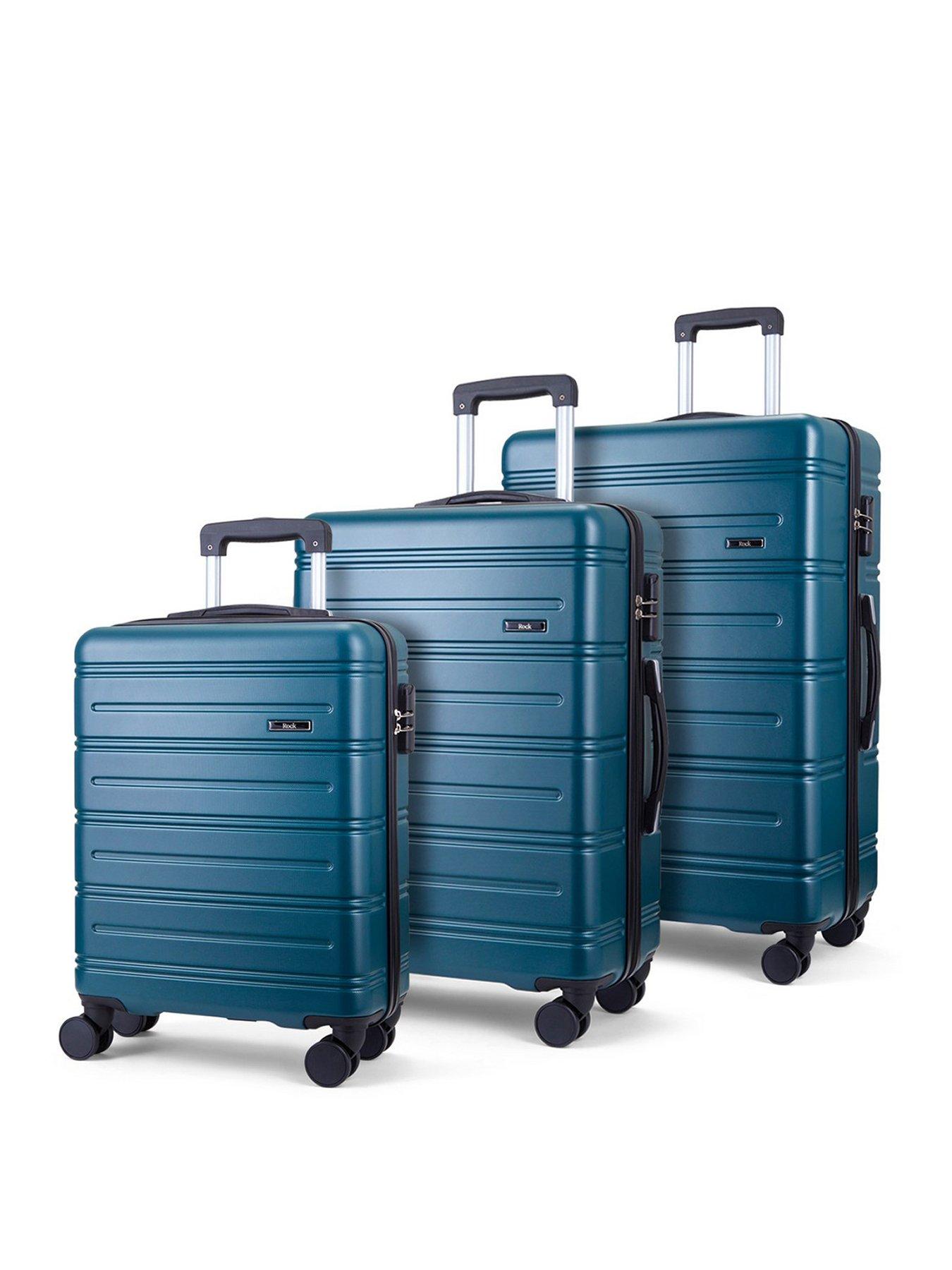 Rock Luggage Lisbon 3 Pc Set Green