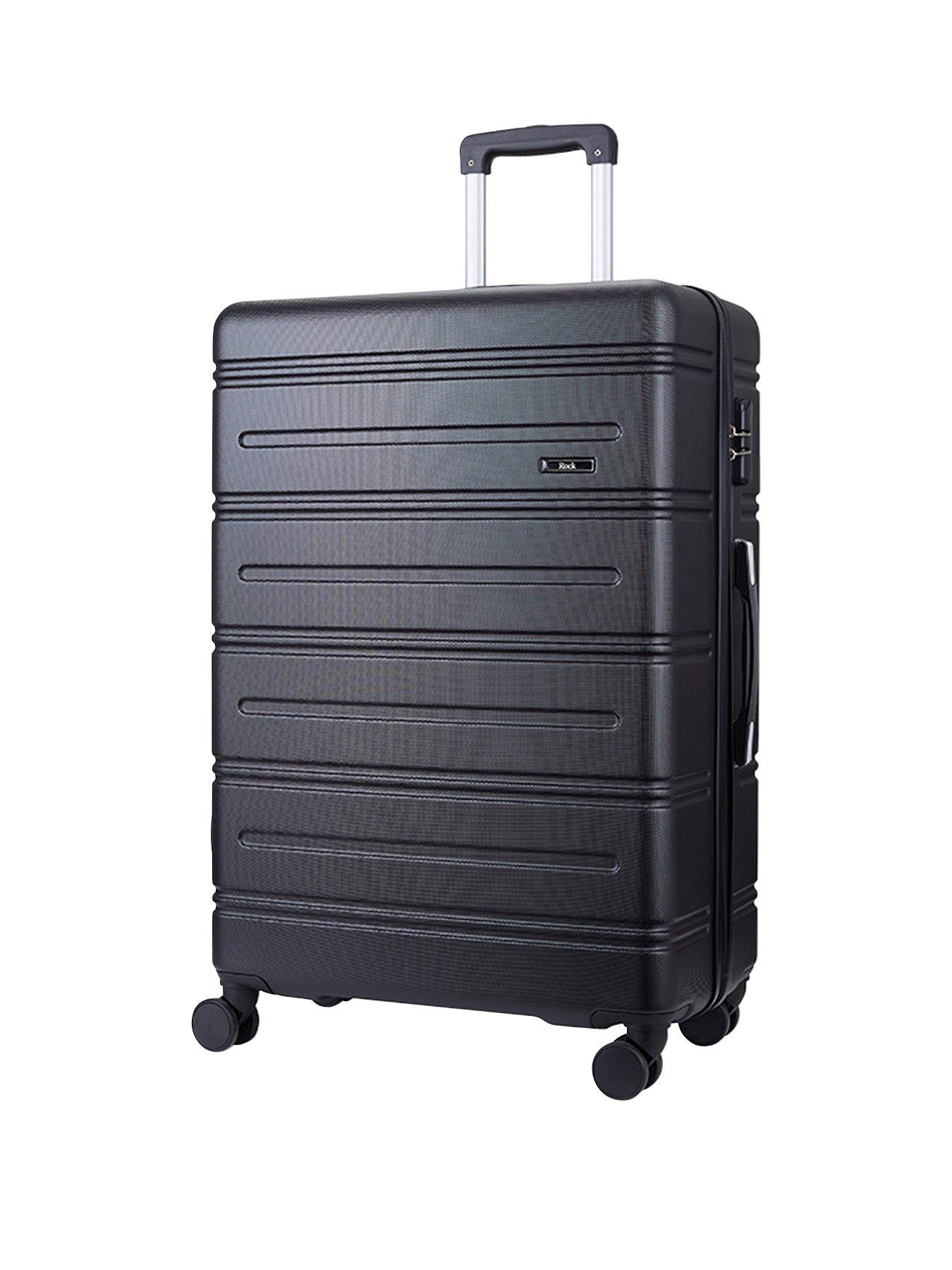 Image 1 of 5 of Rock Luggage Lisbon Large Suitcase Black