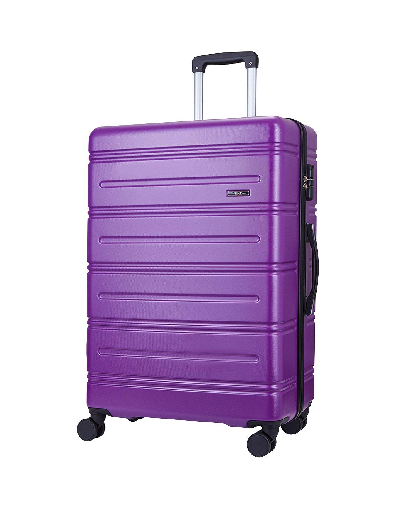 Purple luggage hotsell