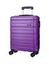  image of rock-luggage-lisbon-small-suitcase-purple