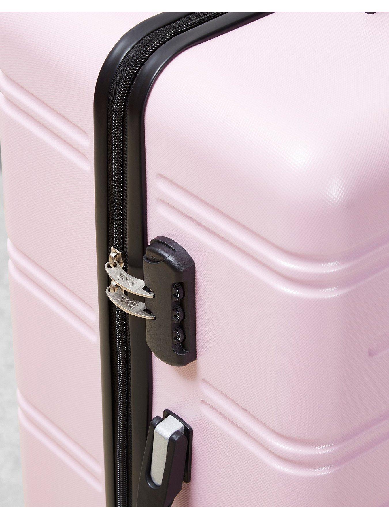 Image 5 of 6 of Rock Luggage Lisbon Large Suitcase Pink