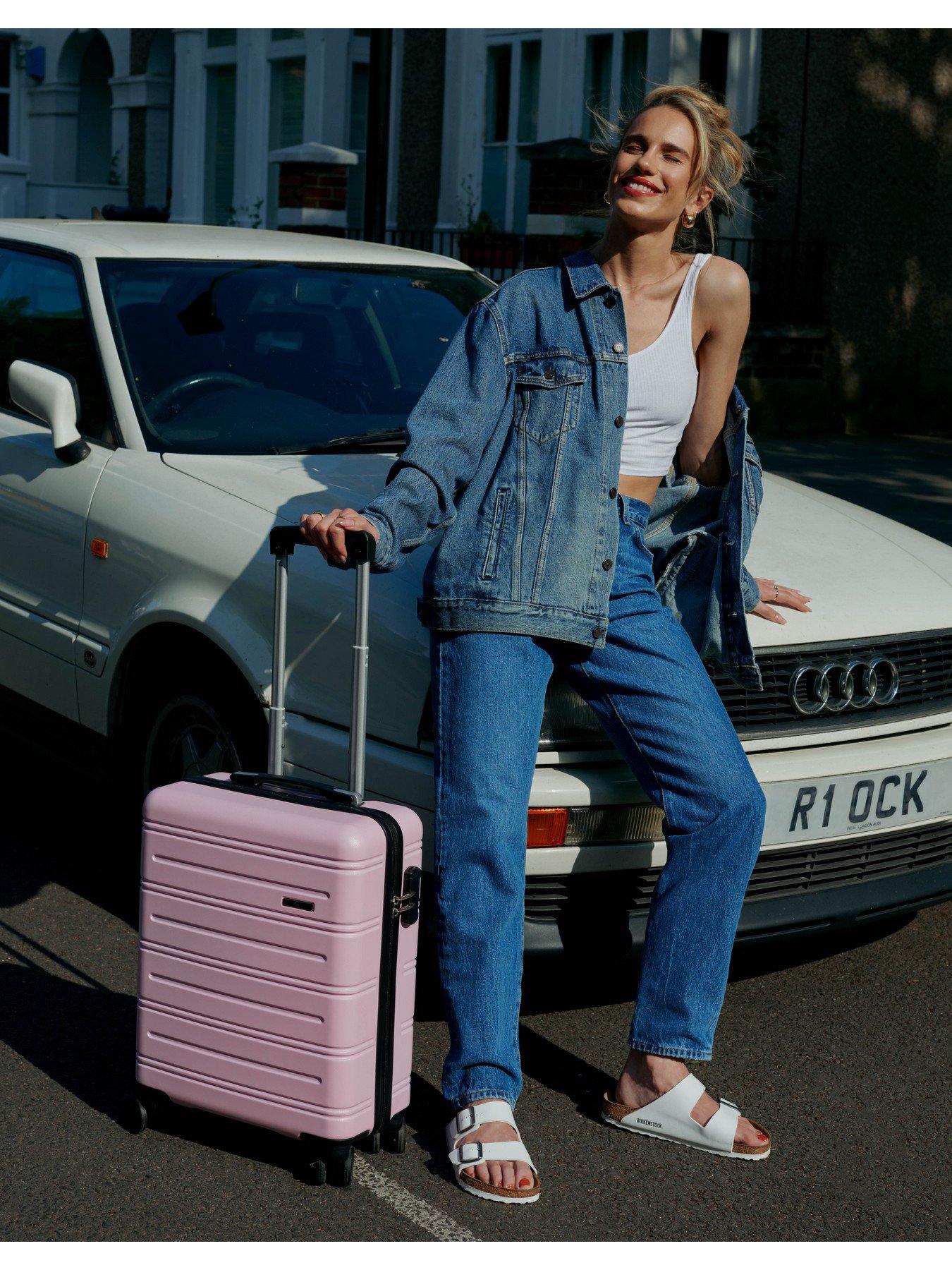 Image 6 of 6 of Rock Luggage Lisbon Large Suitcase Pink