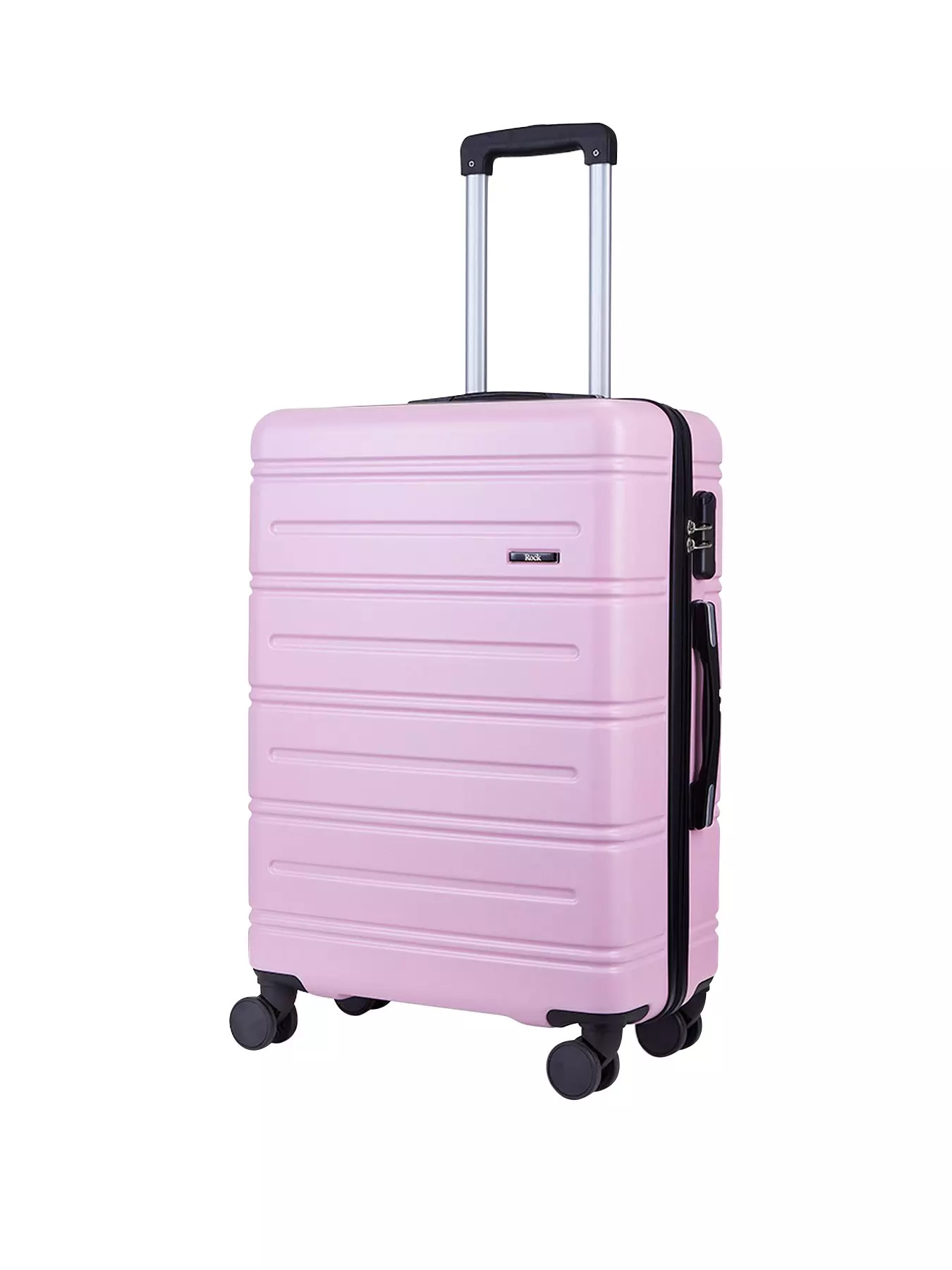Source Pink women boarding box 360 degree trolley travel suitcase sets abs  luggage bag on m.