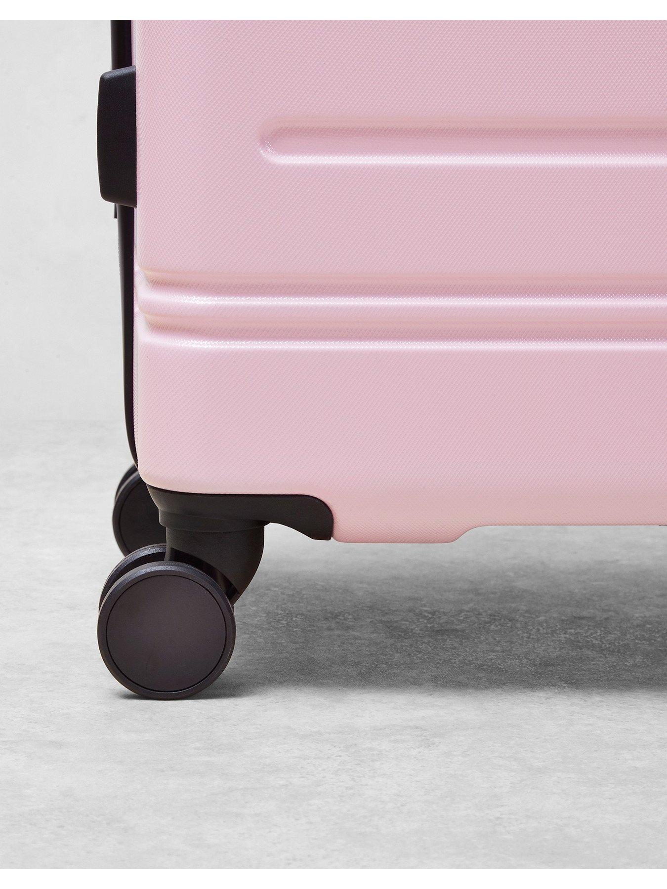 Pink away suitcase deals