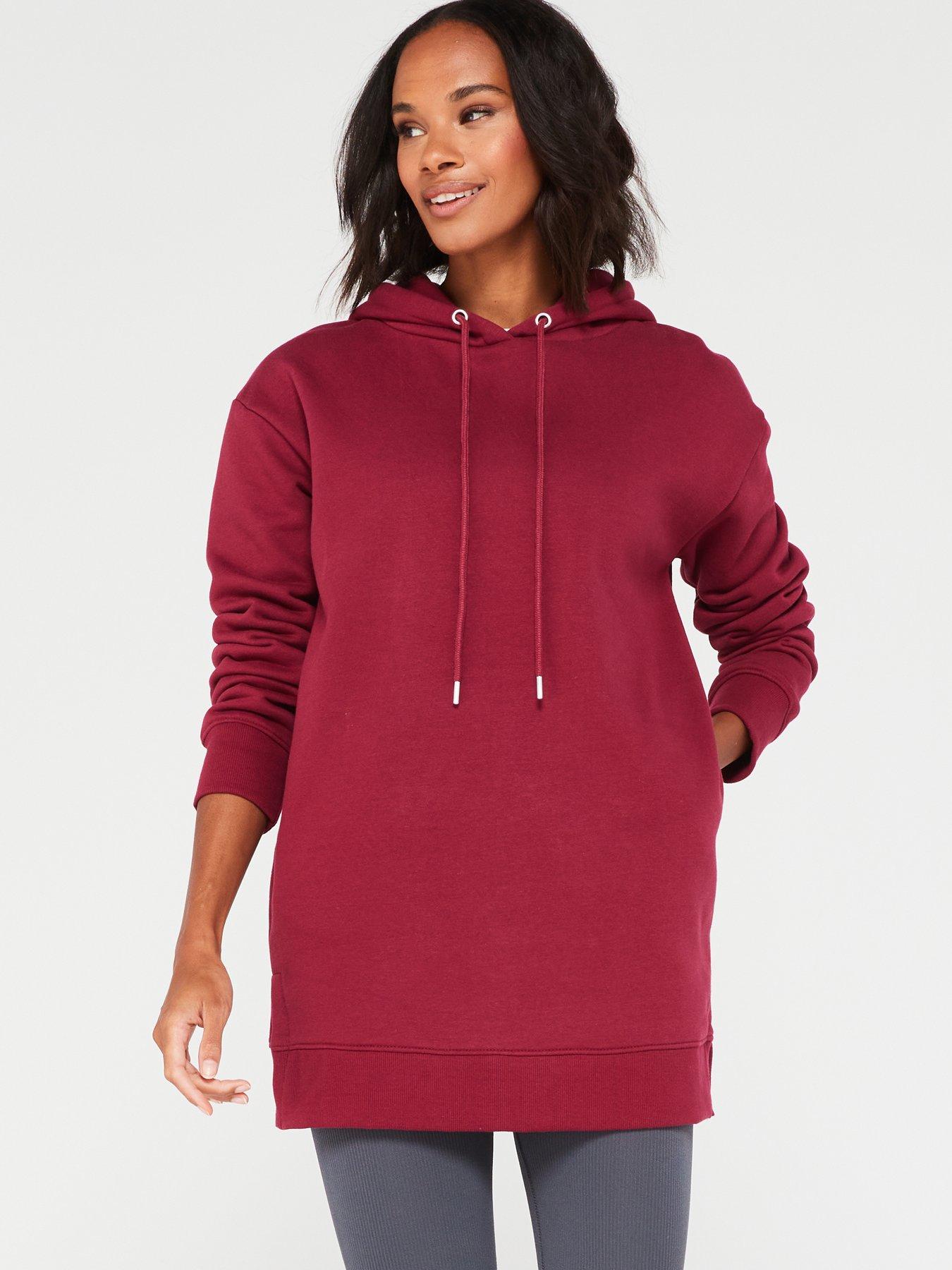 Black and burgundy hoodie sale
