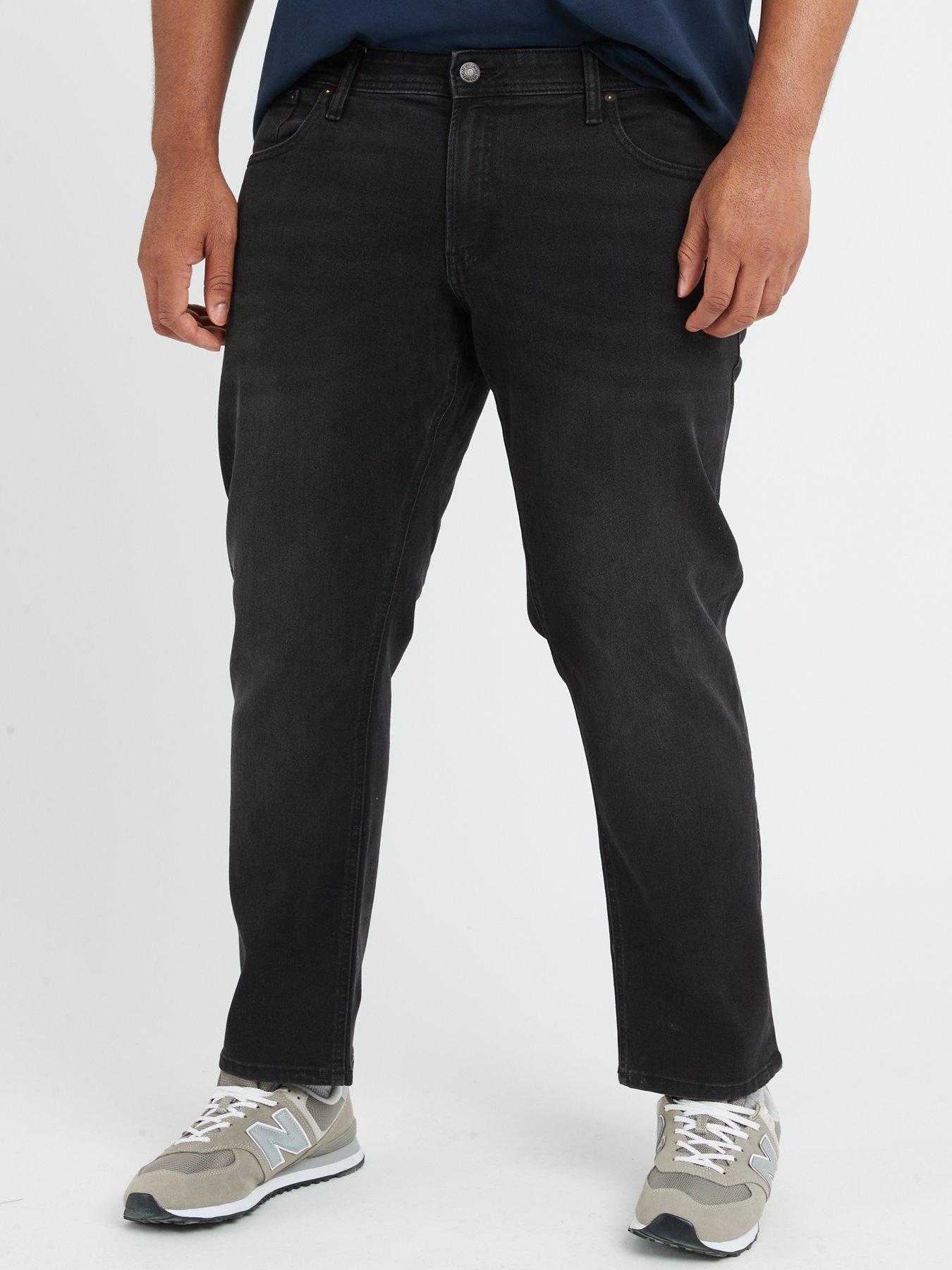Image 1 of 4 of Jack & Jones Jack &amp; Jones Plus Glenn Original Slim Fit Jeans - Black