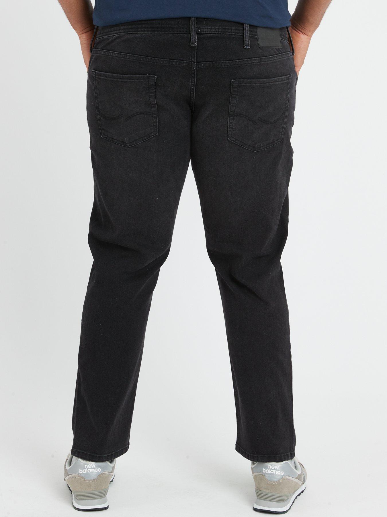 Image 2 of 4 of Jack & Jones Jack &amp; Jones Plus Glenn Original Slim Fit Jeans - Black