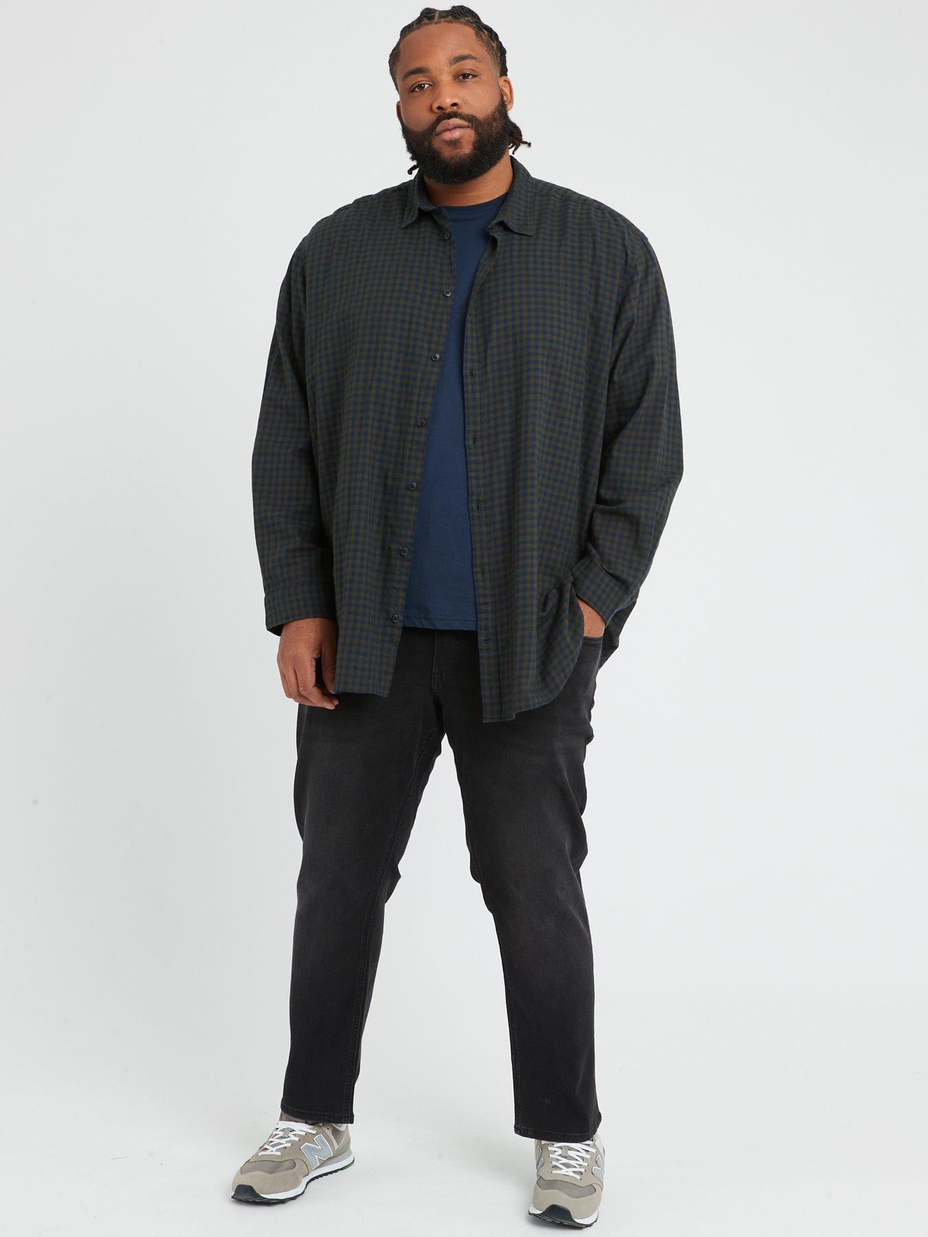 Image 3 of 4 of Jack & Jones Jack &amp; Jones Plus Glenn Original Slim Fit Jeans - Black