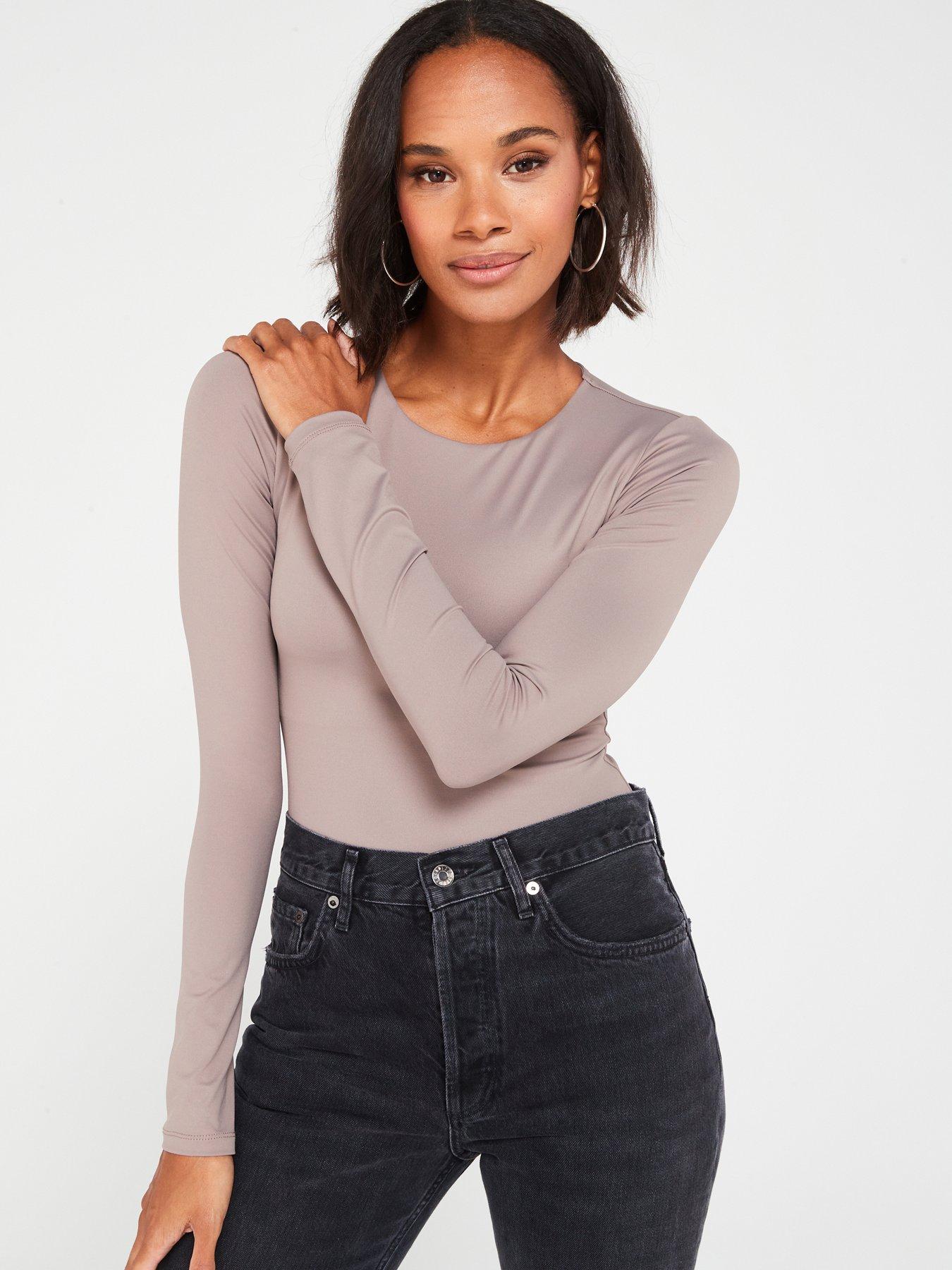 Everyday Long Sleeve Basic Bodysuit - Mink