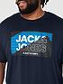  image of jack-jones-plus-logannbspt-shirt-navy