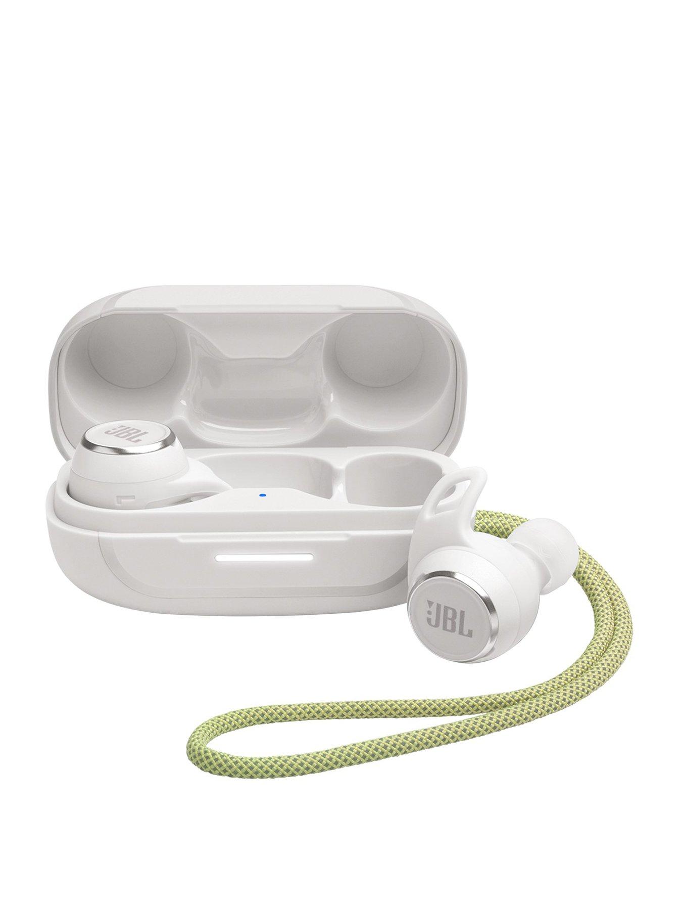 Jbl Reflect Aero, Wireless Adaptive Noise Cancelling Earbuds With Ip68, Full Touch Control, White
