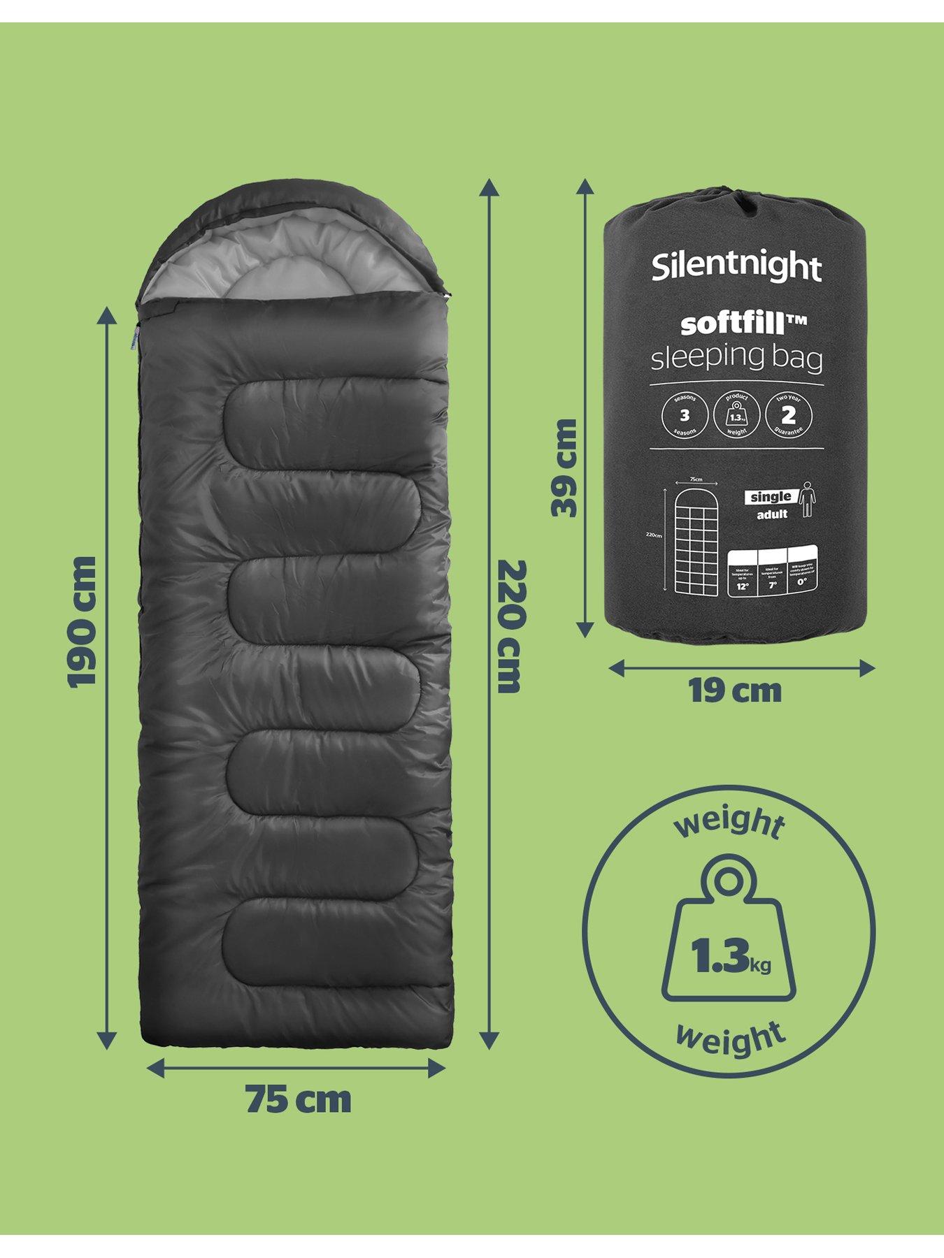 Image 6 of 7 of Silentnight Camping Collection SoftFill&trade;&nbsp;Adult Sleeping Bag - Black