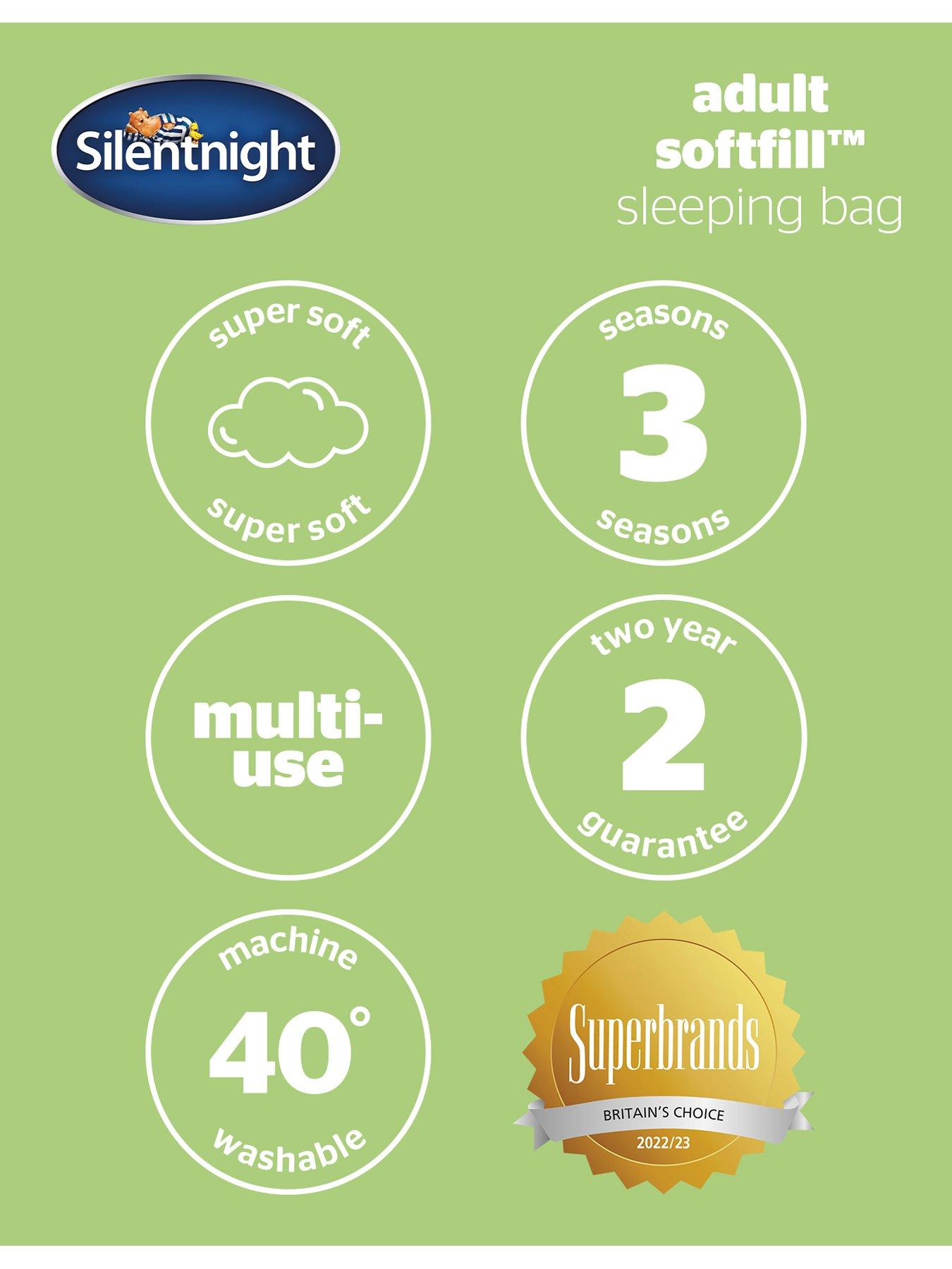 Image 7 of 7 of Silentnight Camping Collection SoftFill&trade;&nbsp;Adult Sleeping Bag - Black