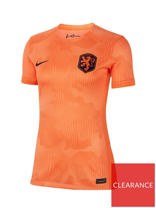 stillFront image of nike-netherlands-2023nbspwomens-home-stadium-short-sleeved-shirt-orange